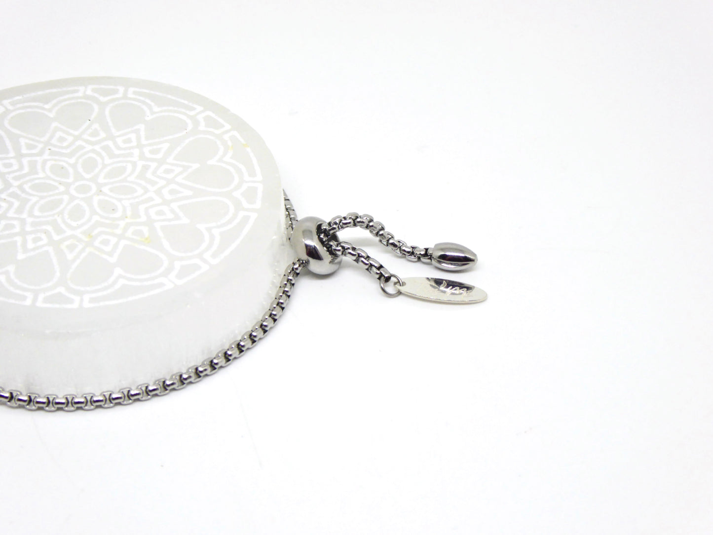 Chaine coulissante réglable acier inox