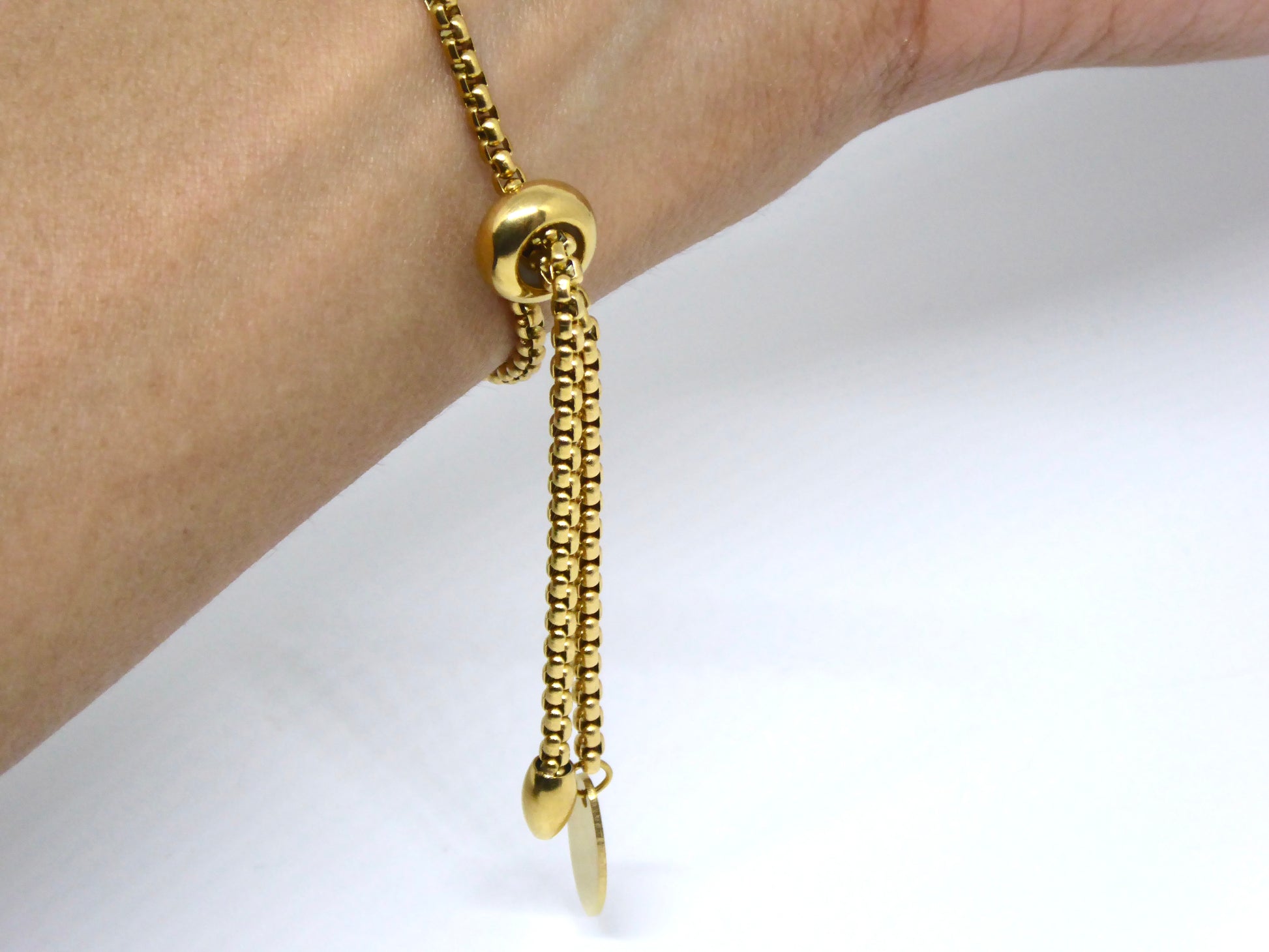 Chaine coulissante réglable acier inox