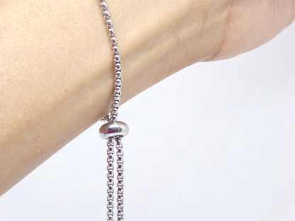 Chaine coulissante réglable acier inox