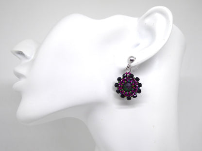 RUBY ZOISITE / GARNET EARRINGS